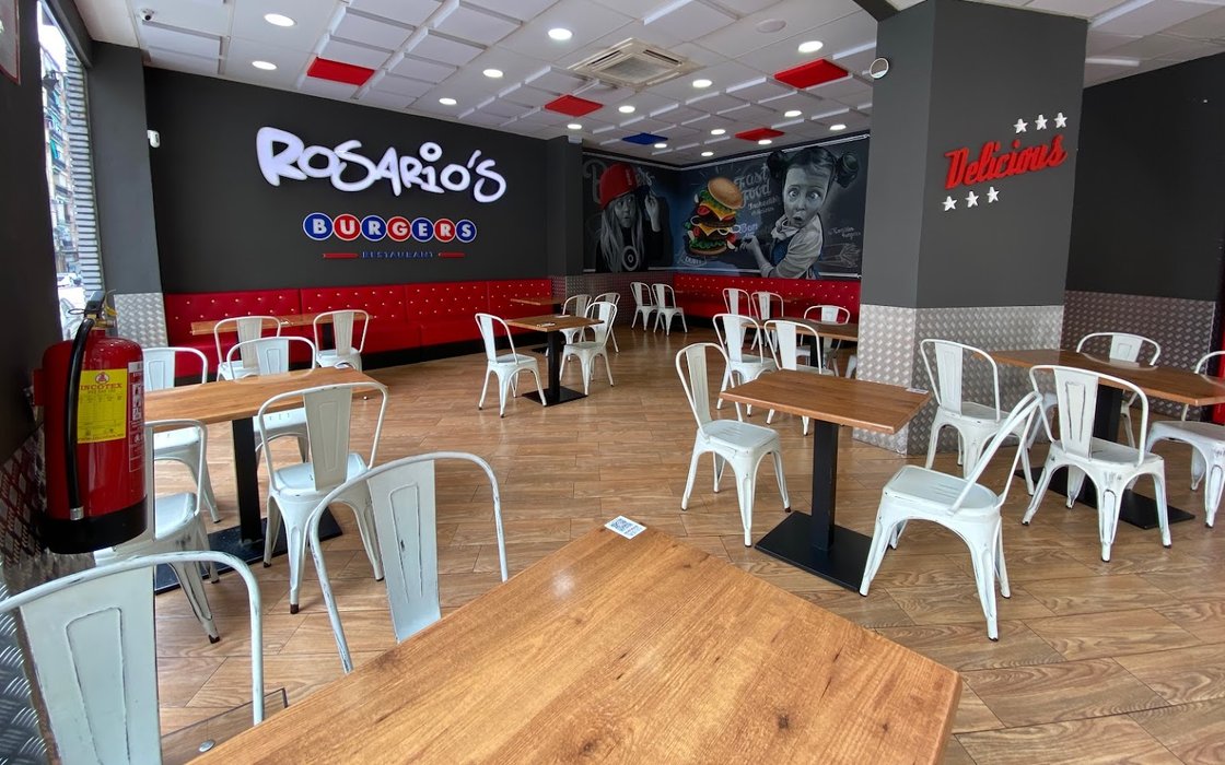 Admisión más mostrador Rosario's Burger: opiniones, fotos, horarios, menú, número de teléfono y  dirección (restaurantes, cafeterías, bares y discotecas en Málaga) |  Nicelocal.es